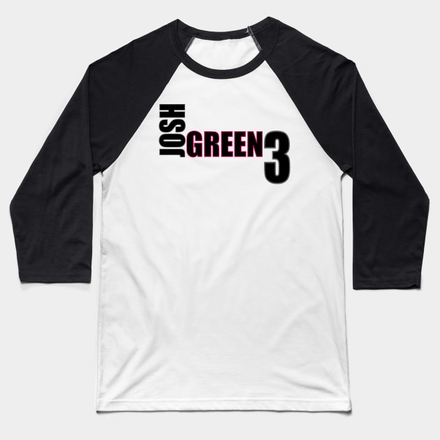Josh Green '23 black text Baseball T-Shirt by SteamboatJoe